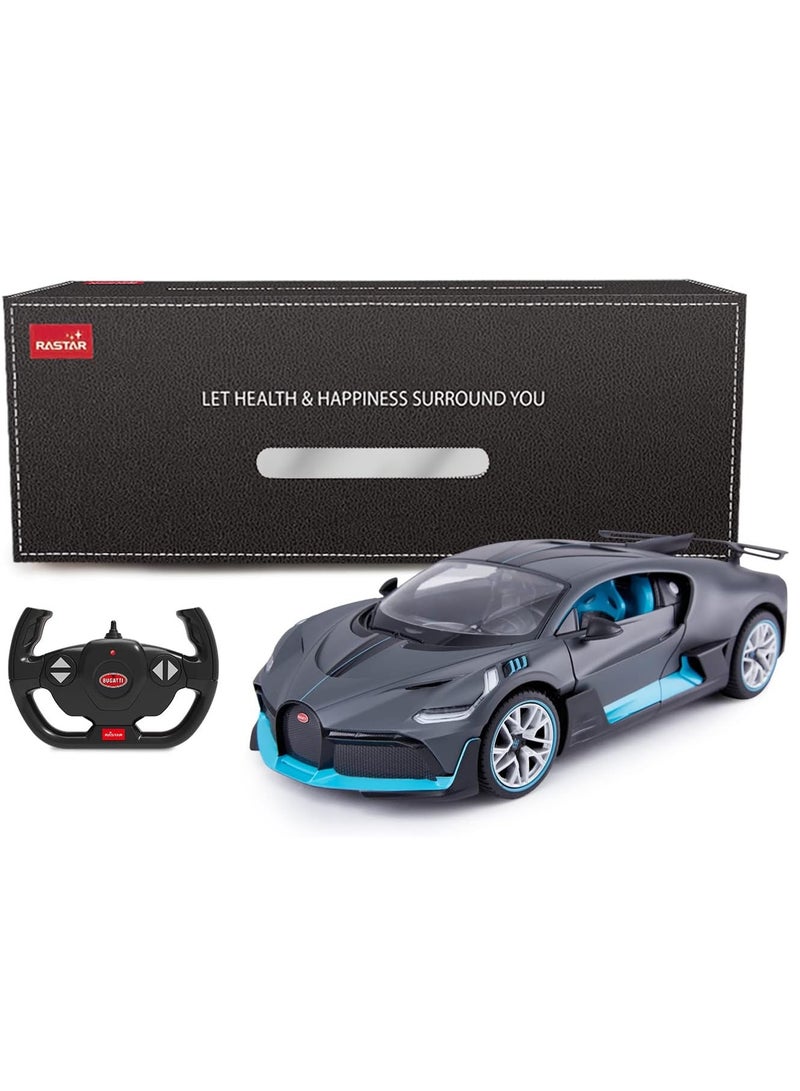 Remote Control Cars 1/14 Scale Officially Licensed RC Series Bugatti Divo, Electric Sport Racing Hobby Toy Car Model Vehicle for Boys and Girls Teens and Adults Gift - Grey