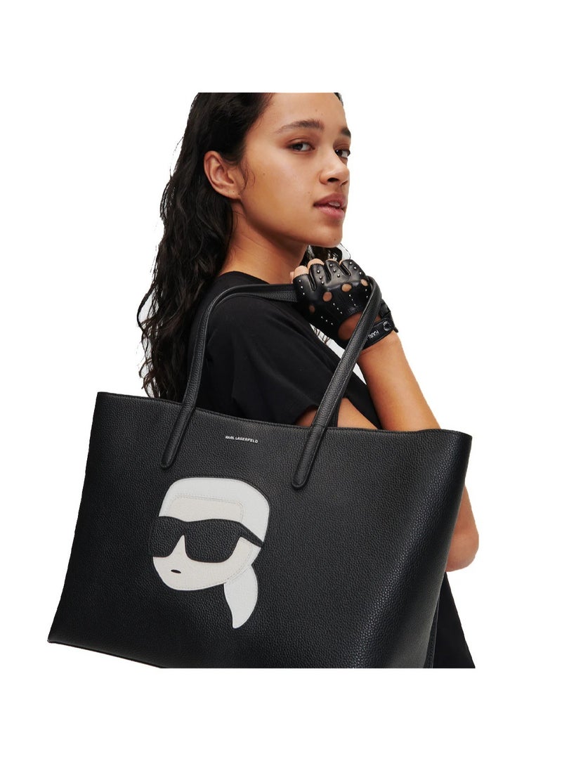 Karl Lagerfeld Grainy Leather Tote Bag