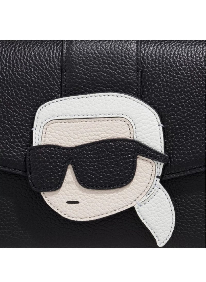 Karl Lagerfeld Ikonik 2.0 Leather Flap Bag