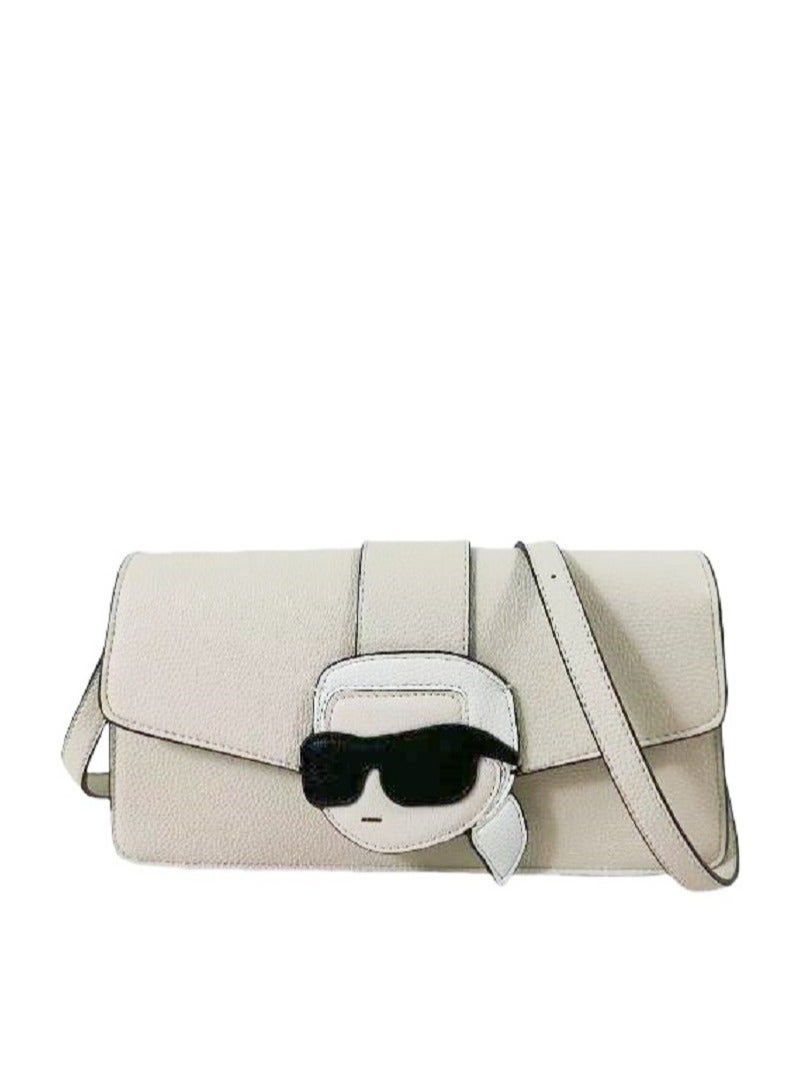 Karl Lagerfeld Ikonik 2.0 Leather Flap Bag