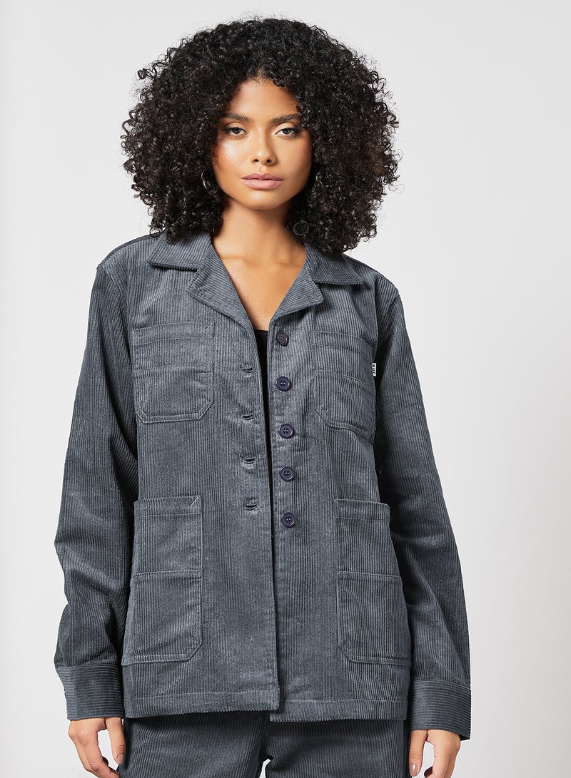 Corduroy Chore Jacket Grey