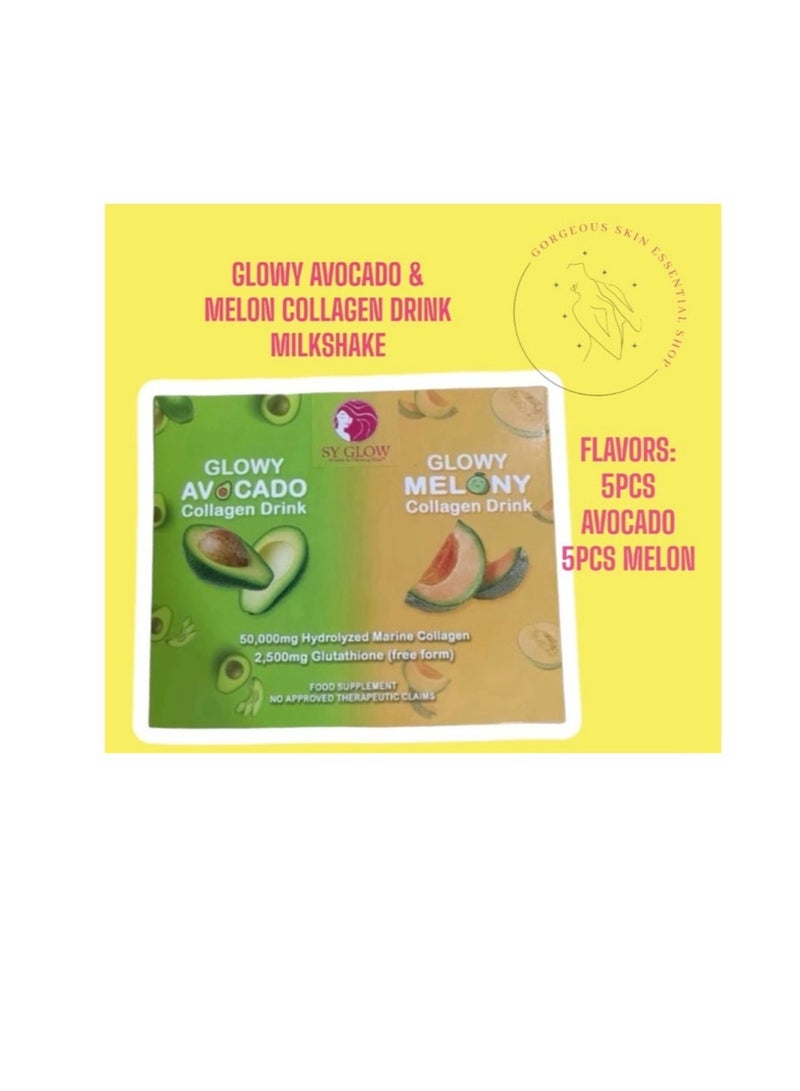 SY GLOW GLOWY AVOCADO & MELON COLLAGEN DRINK