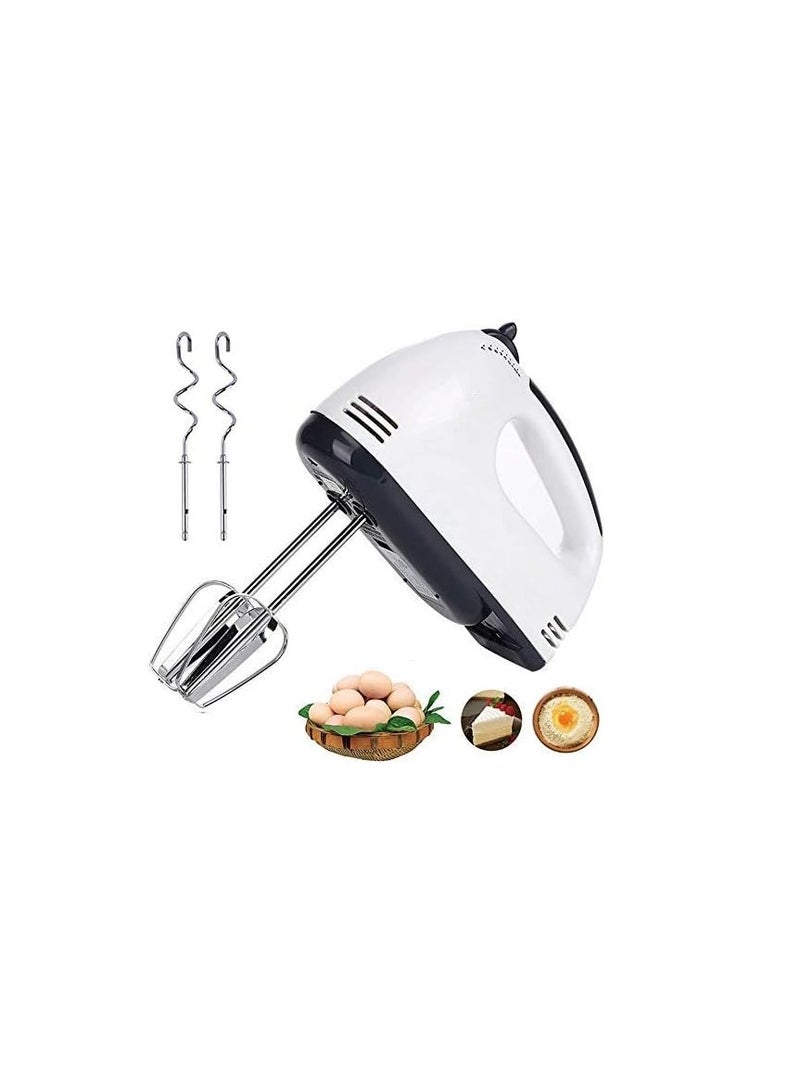 Multifunctional daily use Hand Mixer for Egg Beater Electric Hand Mixer, Blender, Beater and Cream Maker with 7 Speed Control, 2 Dough Hooks and 2 Beaters Kitchen Handheld Food Processor