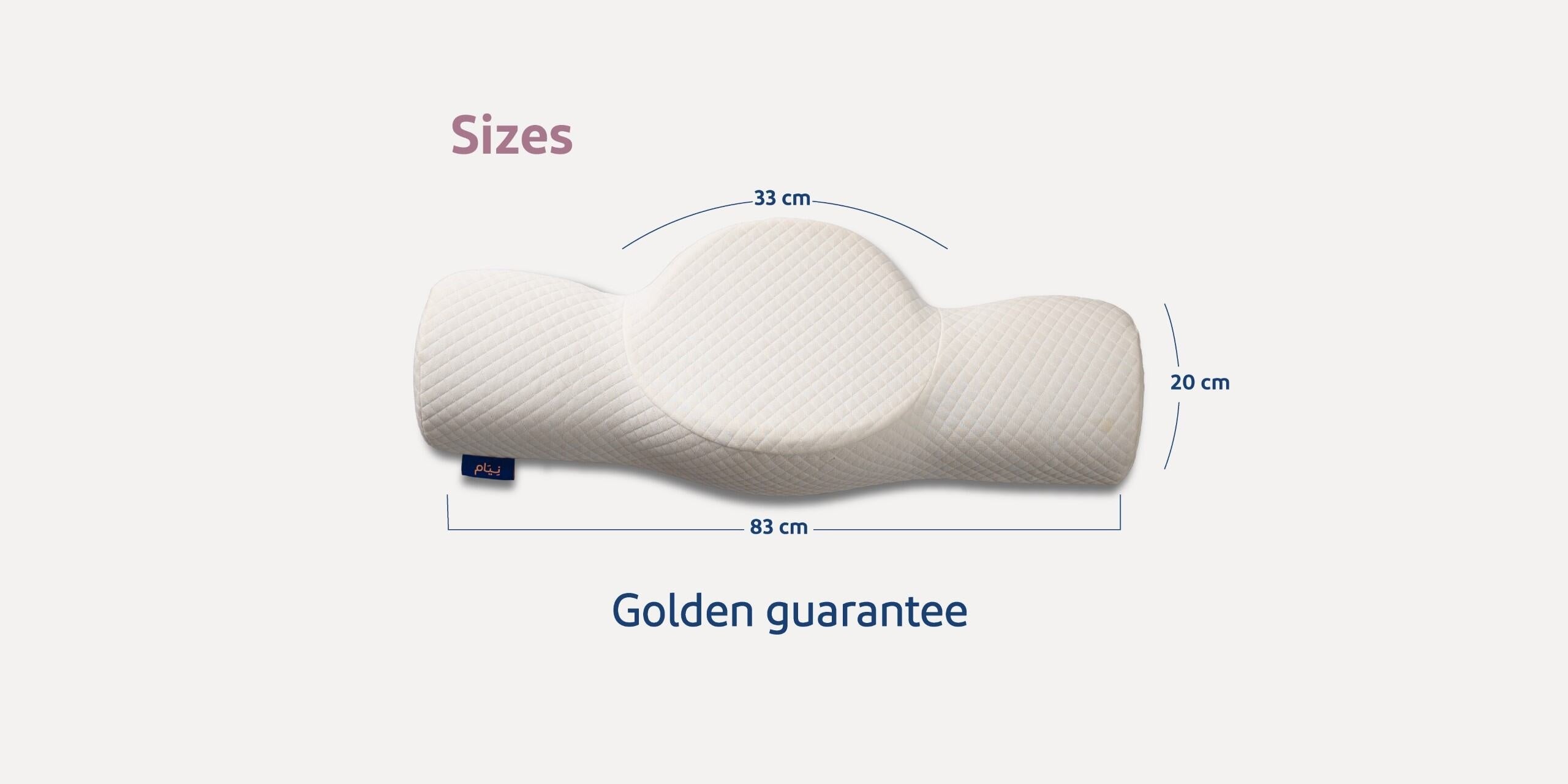 Neyam Pregnancy Pillow Support Side Sleeping, Flexible Pillow with Washable Cover, 22x 24x 29cm, 83 cm Long