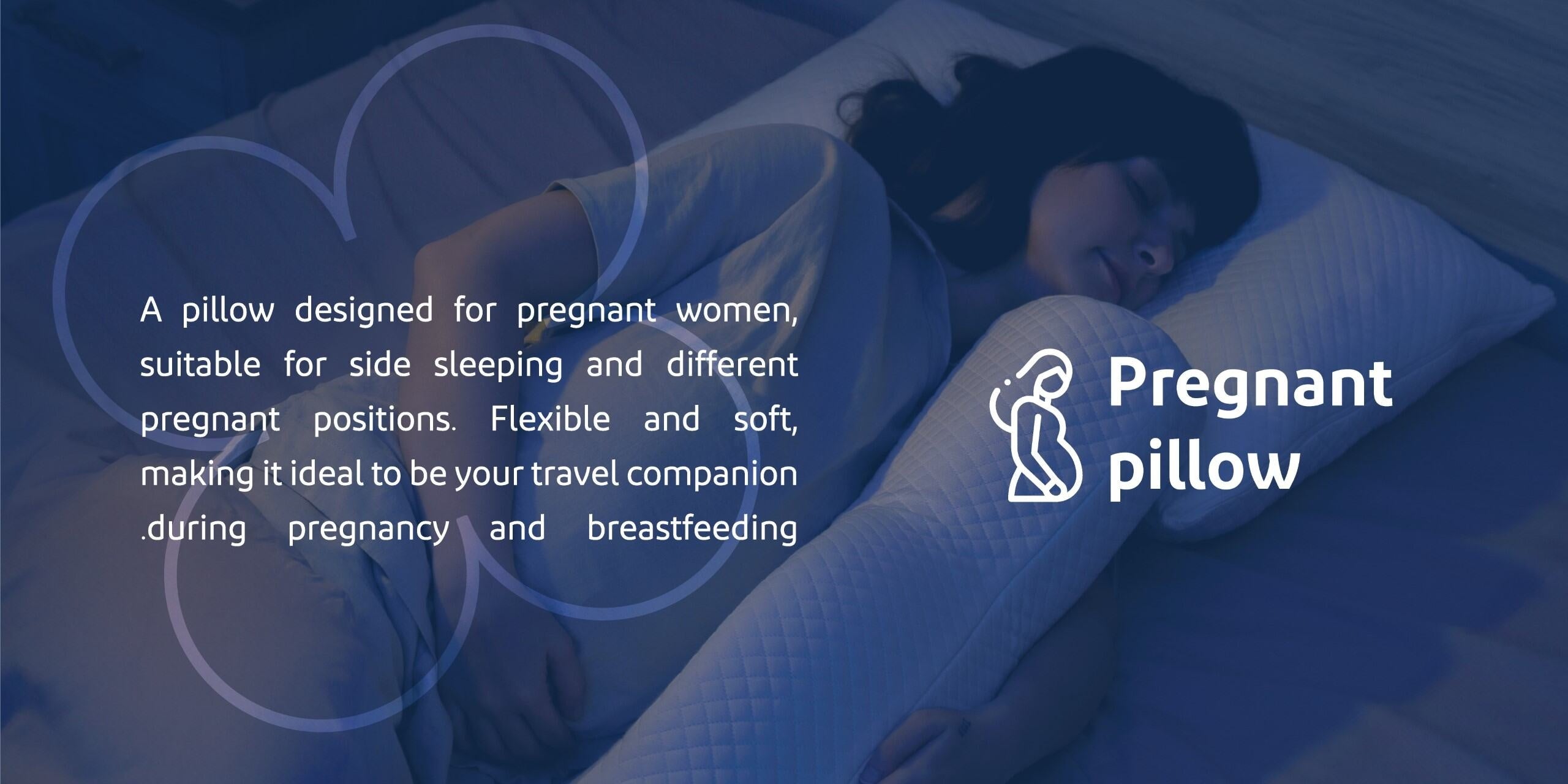 Neyam Pregnancy Pillow Support Side Sleeping, Flexible Pillow with Washable Cover, 22x 24x 29cm, 83 cm Long