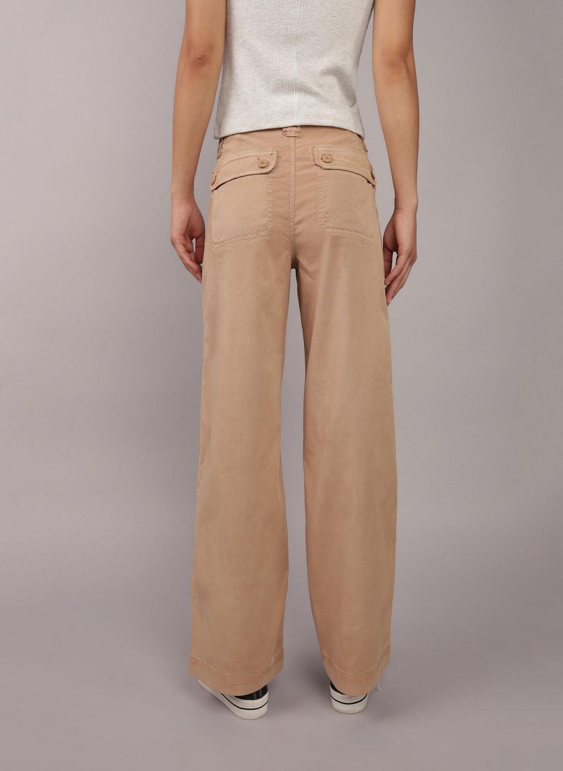 Dreamy Drape High-Waisted Baggy Wide-Leg Pants