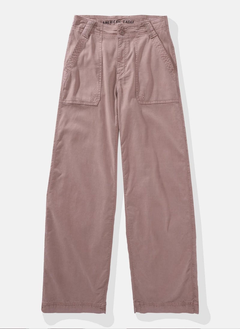 Dreamy Drape High-Waisted Baggy Wide-Leg Pants