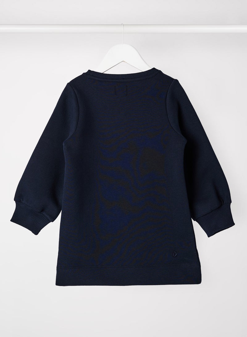 Kids/Teen Gea Sweatshirt Dress Navy