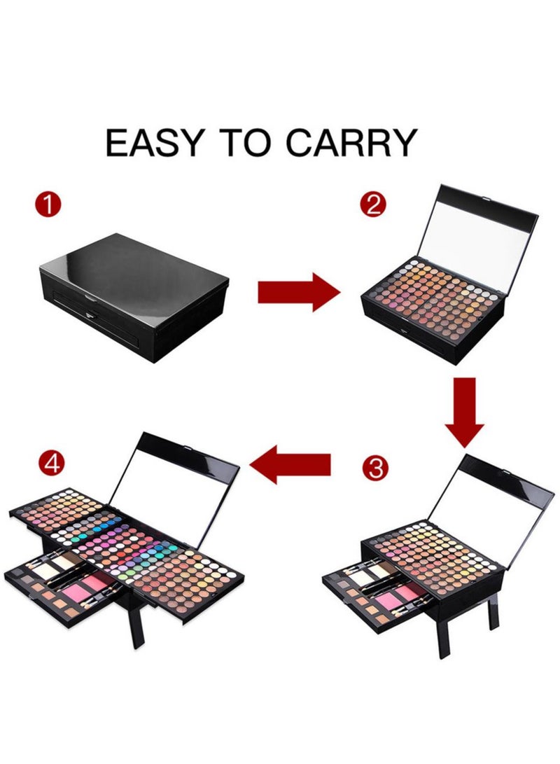 194 Color Shiny Eyeshadow Palette And Makeup Kit All-in-One