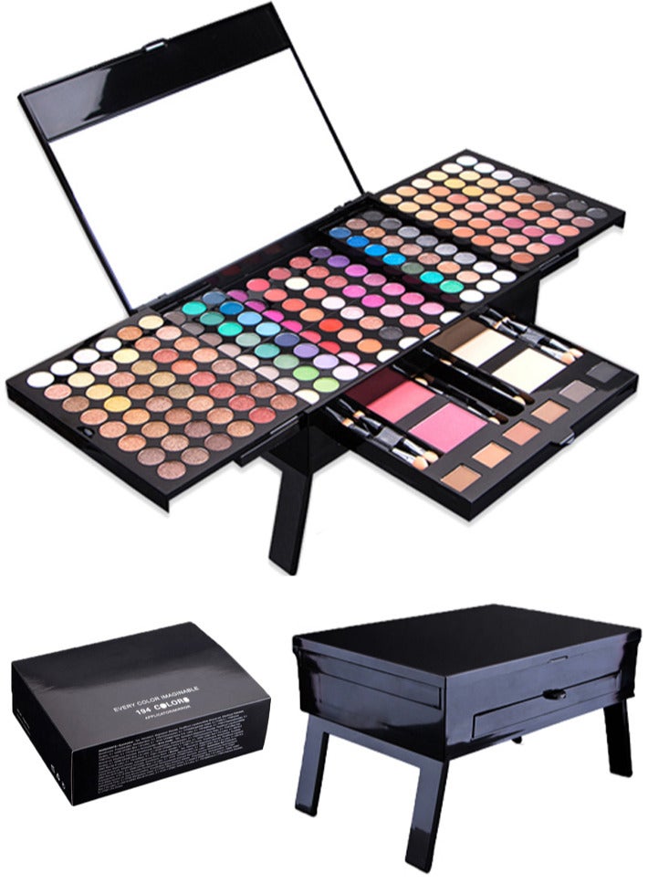 194 Color Shiny Eyeshadow Palette And Makeup Kit All-in-One