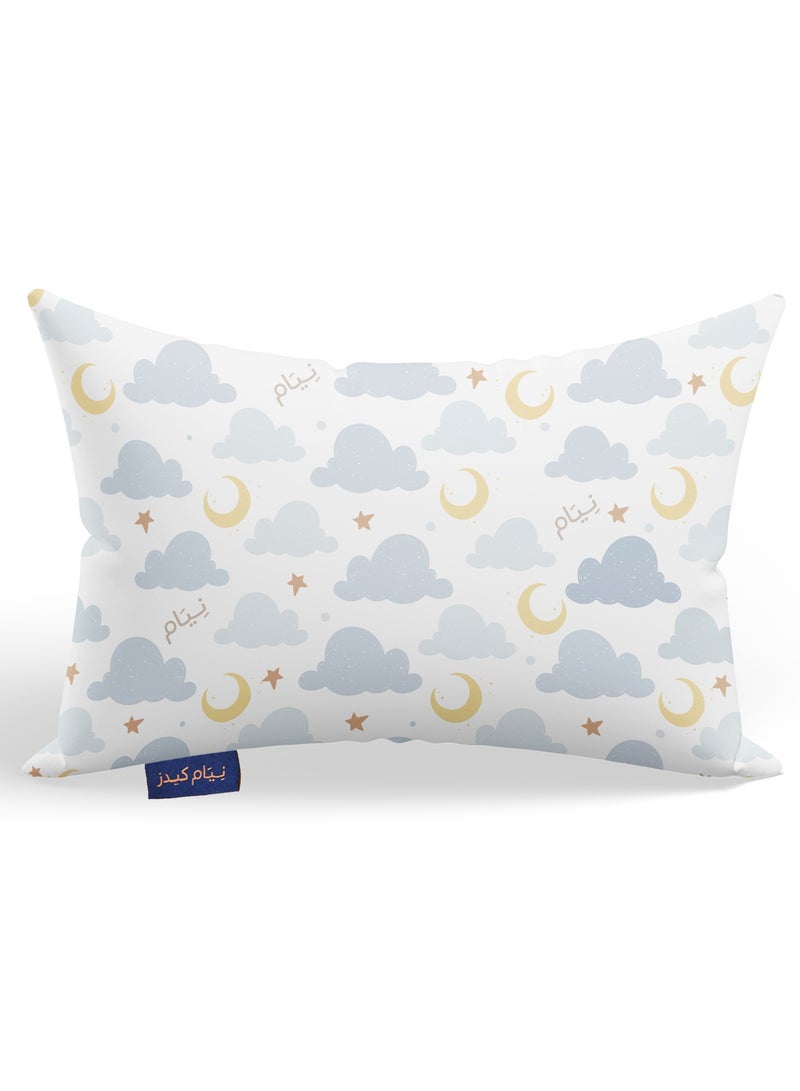 Neyam Kids pillow made of adjustable memory foam comes with waterproof pillow case.Features:Comes with an extra cover.Washable cover for easy cleaning.Adjustable height for personalized comfort