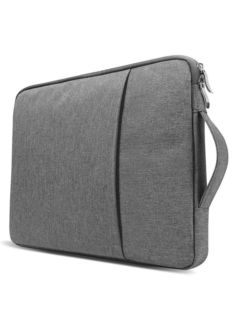 Laptop Sleeve Bag Compatible with MacBook Air 13 inch A2337 M1 A2179 A1932 2018 /2022 Pro 13 inch A2338 M1 A2251 A2289 A2159 A1989 A1706 A1708 with Front Pocket for Accessories Grey