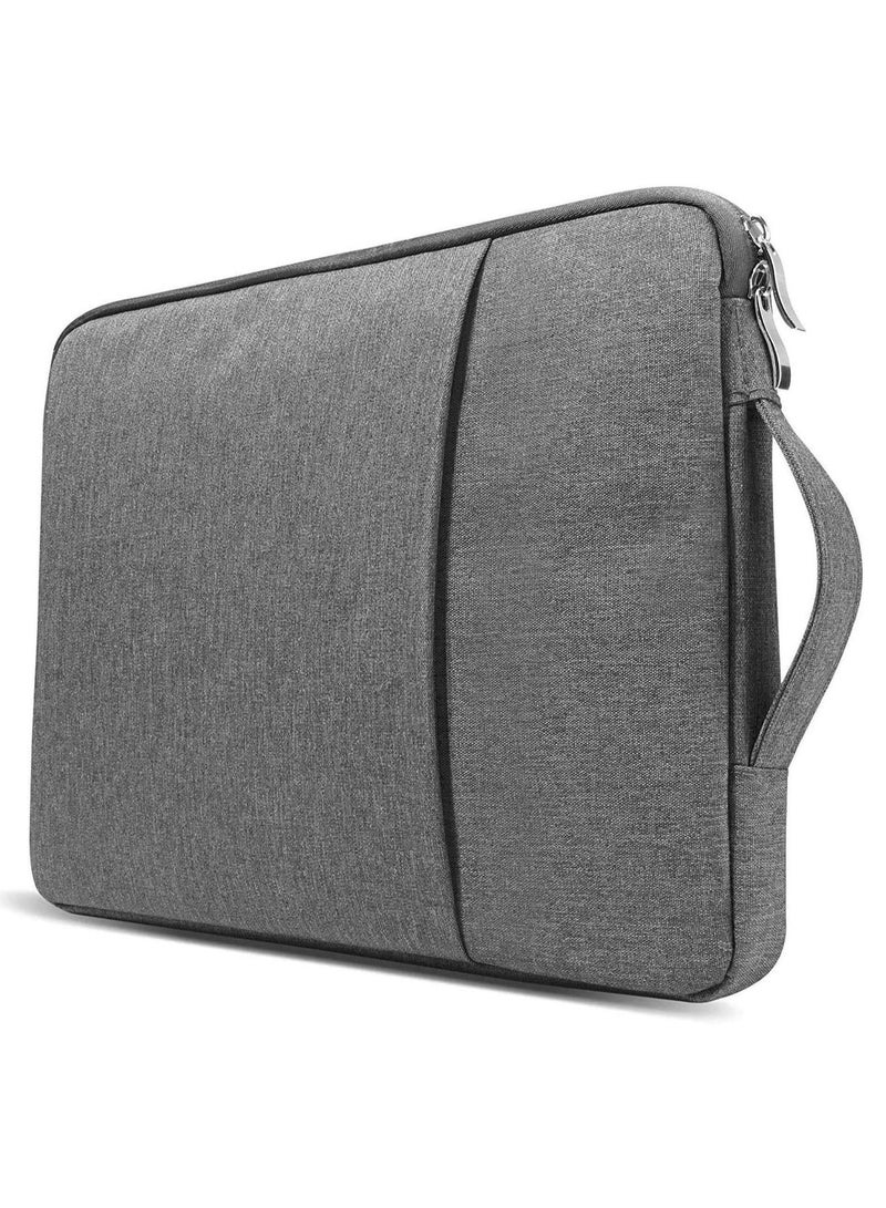 Laptop Sleeve Bag Compatible with MacBook Air 13 inch A2337 M1 A2179 A1932 2018 /2022 Pro 13 inch A2338 M1 A2251 A2289 A2159 A1989 A1706 A1708 with Front Pocket for Accessories Grey