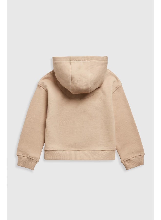 Brown Cropped Hoodie