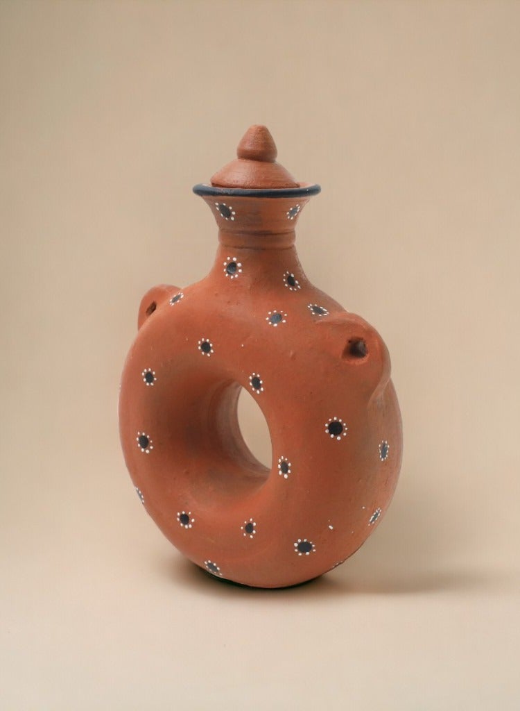 DhaaroVibes Small Donut Clay Bottle 1