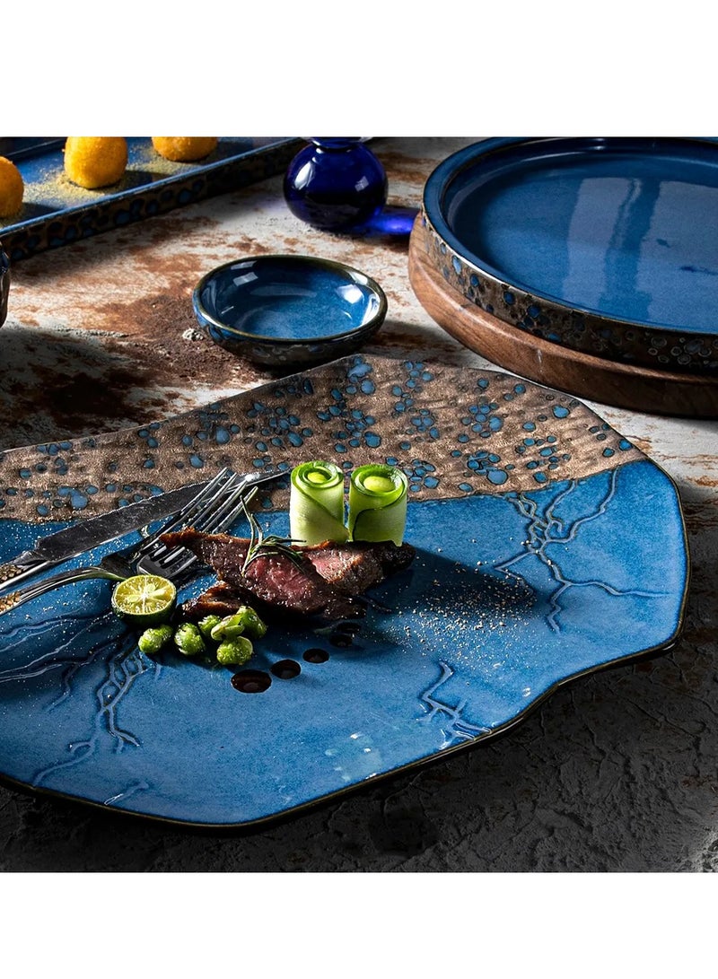 Modern Irregular Shaped Medium Dining Plates