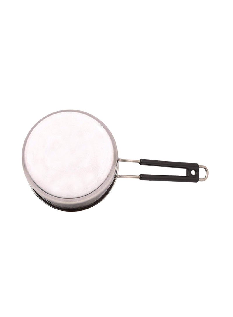 Super HK Stainless Steel Induction and Gas Compatible Heavy Base Sauce Pan 2 Litre for Cooking Tea Milk in Kitchen