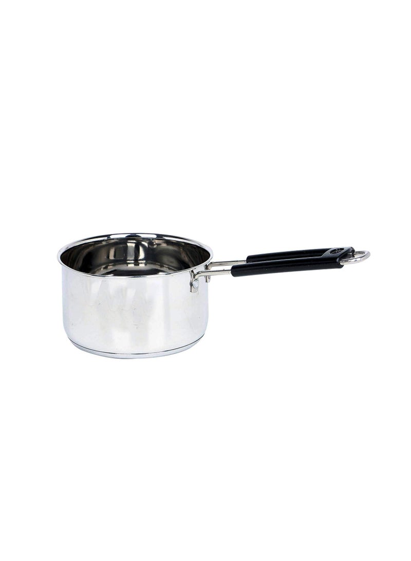 Super HK Stainless Steel Induction and Gas Compatible Heavy Base Sauce Pan 2 Litre for Cooking Tea Milk in Kitchen