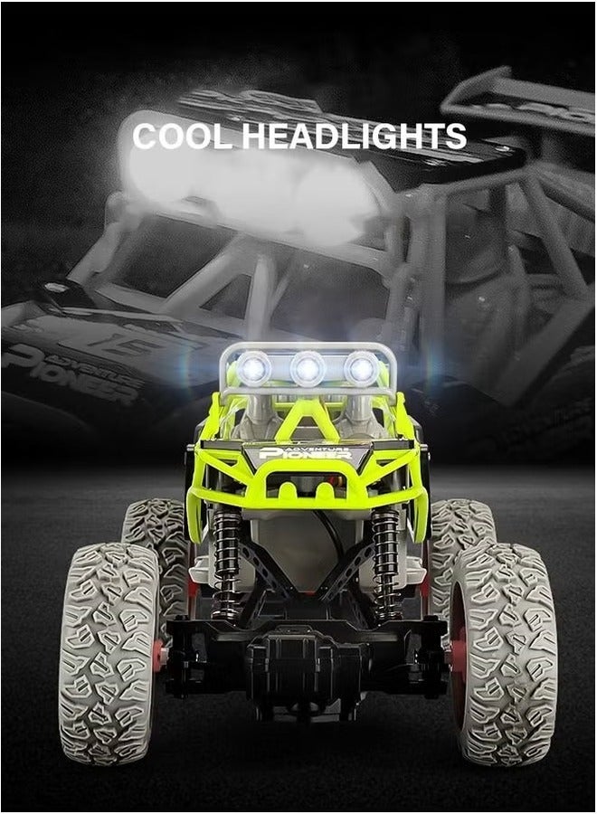 1:20 All-Terrain RC Racing Car: High-Speed Remote Control Toy with LED Lights & Rechargeable Battery.