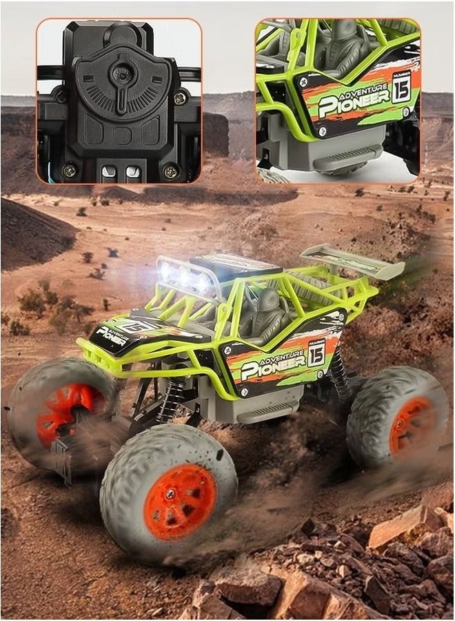 1:20 All-Terrain RC Racing Car: High-Speed Remote Control Toy with LED Lights & Rechargeable Battery.