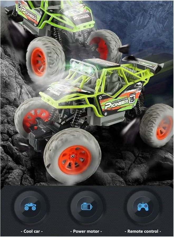 1:20 All-Terrain RC Racing Car: High-Speed Remote Control Toy with LED Lights & Rechargeable Battery.