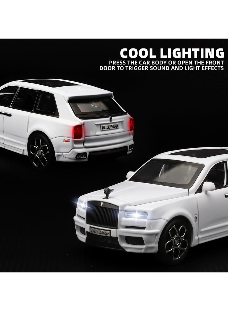 1:32 Rolls-Royce Cullinan Die Cast Metal Model Cars,Pull Back Toy Cars with Light and Sound,Cars Toys Gifts for Age 3+