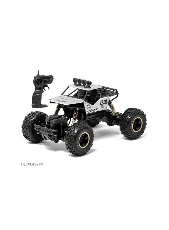 Remote Control Rock Crawler High Speed Monster Racing Car (Gold & Black) | Wheel Drive 1:16 Metal Alloy Body