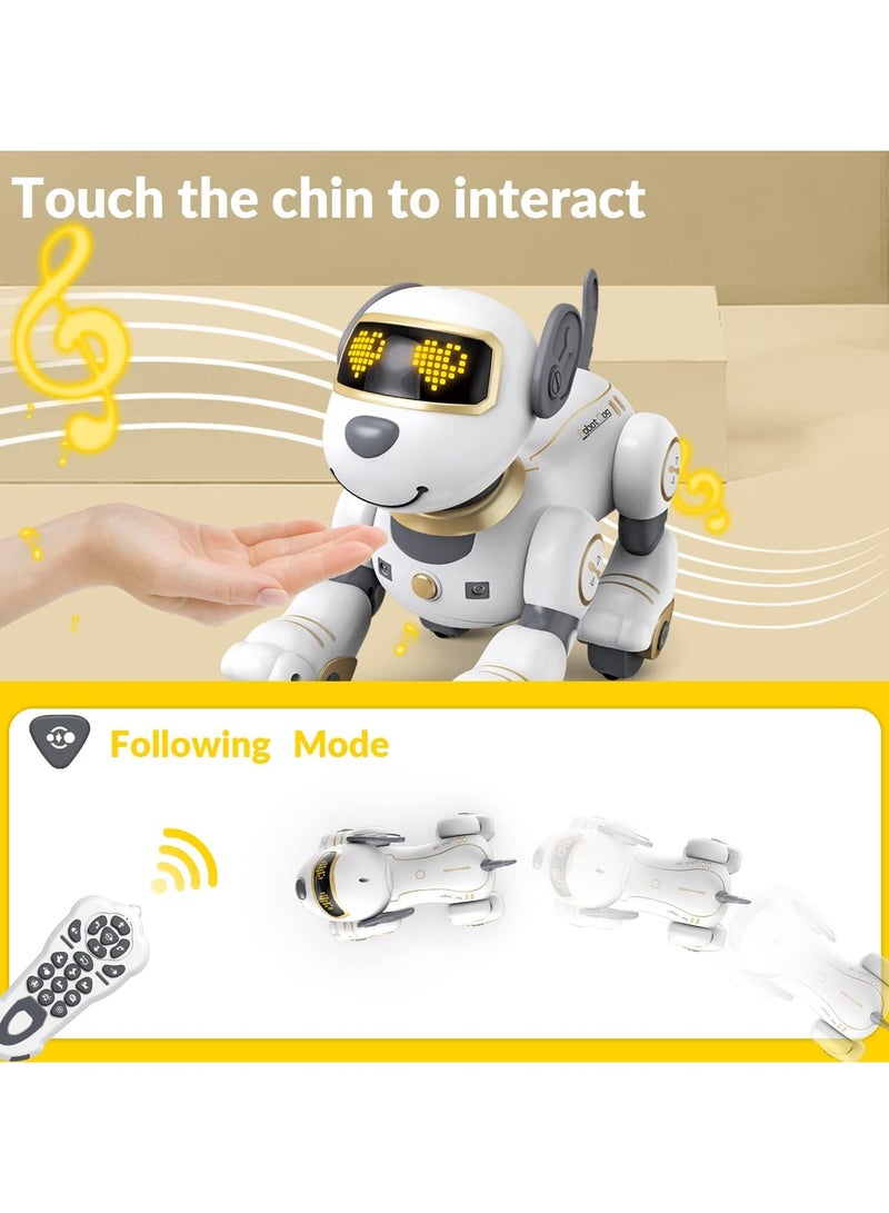 Remote Control Robot Dog Toy - Programmable & Interactive Smart Dancing Robot for Kids (Gold)