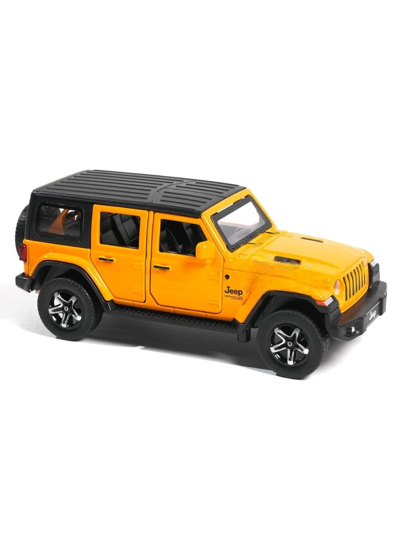 JEEP Model Car 1:32 Exclusive Alloy Metal Pull Back Die-cast Car Die-cast Metal Pullback Toy car with Openable Doors & Light Music