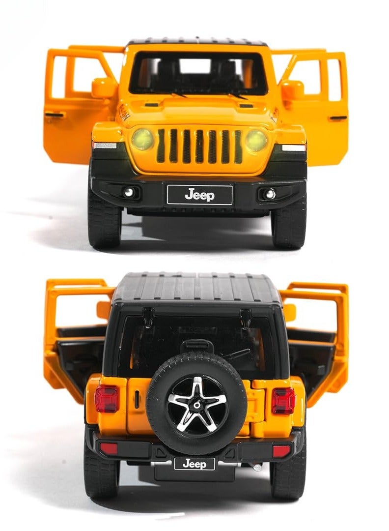 JEEP Model Car 1:32 Exclusive Alloy Metal Pull Back Die-cast Car Die-cast Metal Pullback Toy car with Openable Doors & Light Music