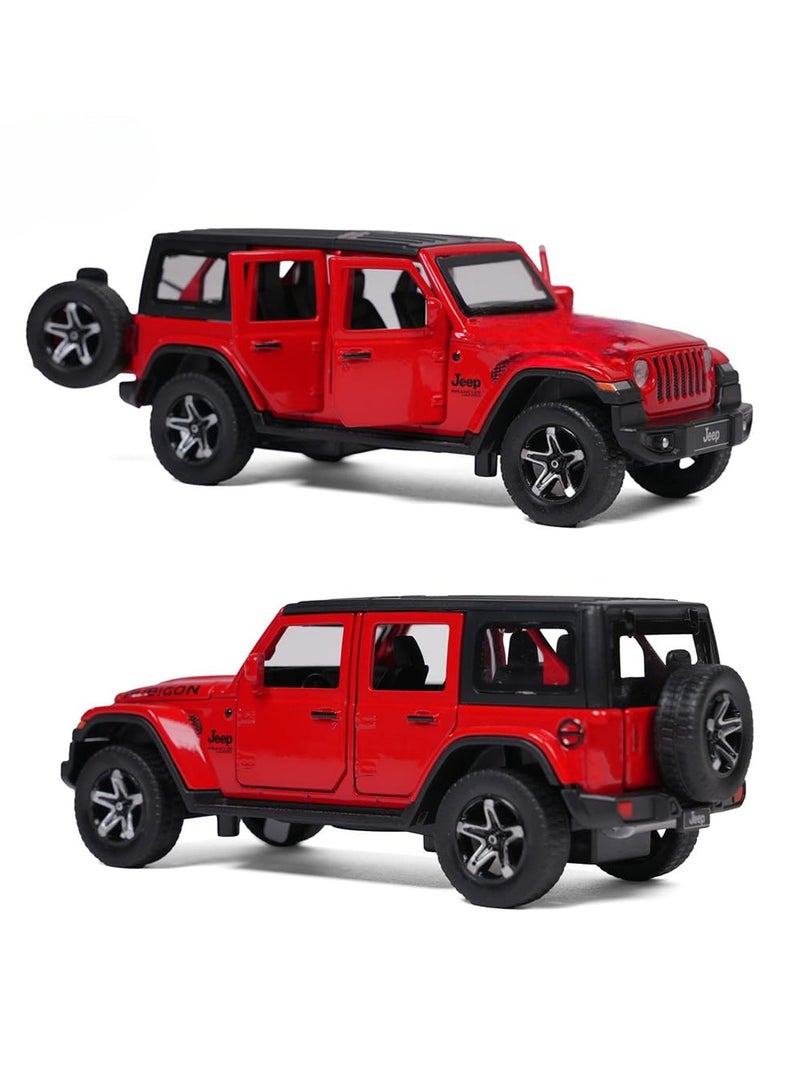 JEEP Model Car 1:32 Exclusive Alloy Metal Pull Back Die-cast Car Die-cast Metal Pullback Toy car with Openable Doors & Light Music