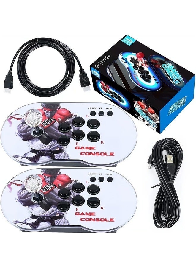 Pandora Box HD 4K Arcade Controller with 10000+ Games HDMI 64G Game Console 2 Player Joystick 3D Dual Controller.