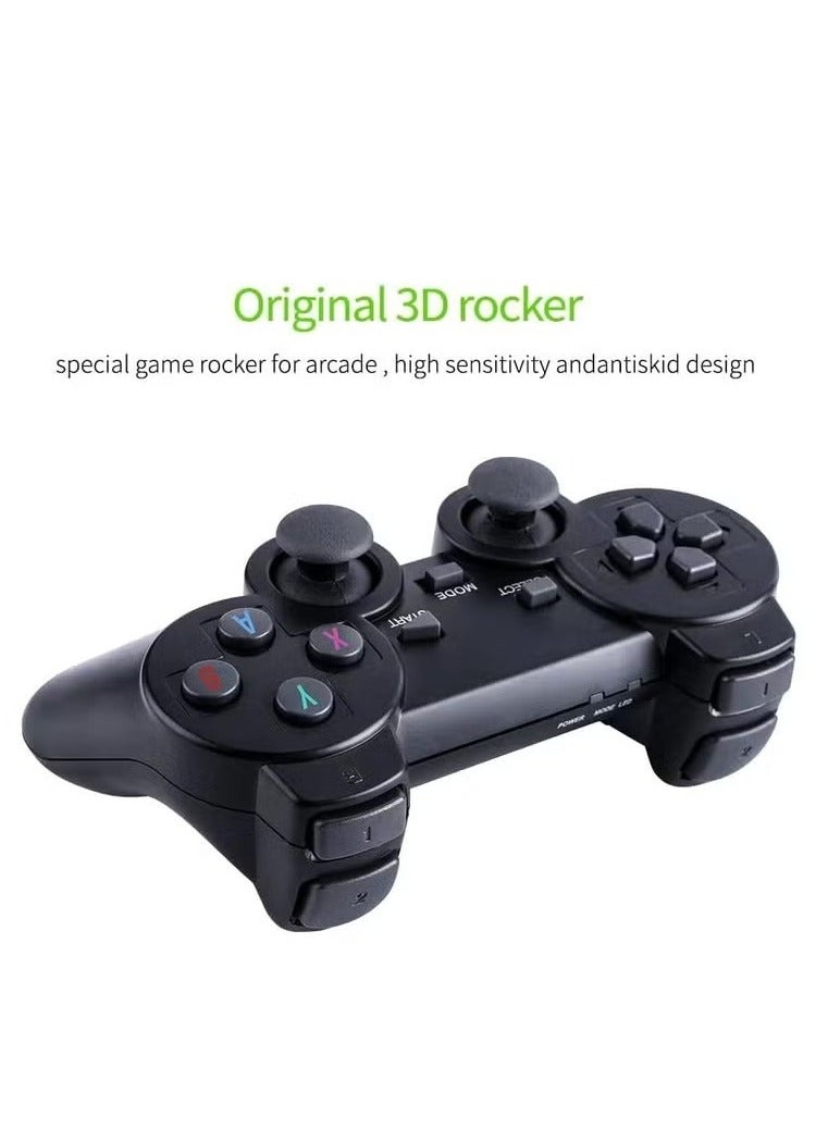 Retro Gaming Experience 4K HD Console with 64GB Storage and Dual Wireless Controllers