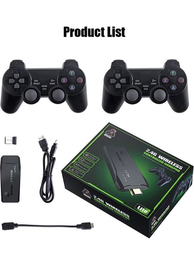 Retro Gaming Experience 4K HD Console with 64GB Storage and Dual Wireless Controllers