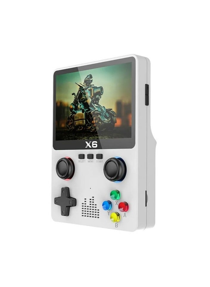 X6 3.5Inch IPS Screen Handheld Game Player Dual Joystick 11 Simulators GBA Video Game Console for Kids Gifts