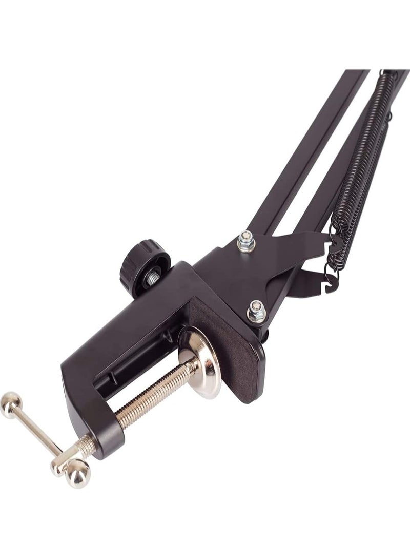 Maono AU-B01 Microphone Suspension Boom Scissor Arm Stand (Black)