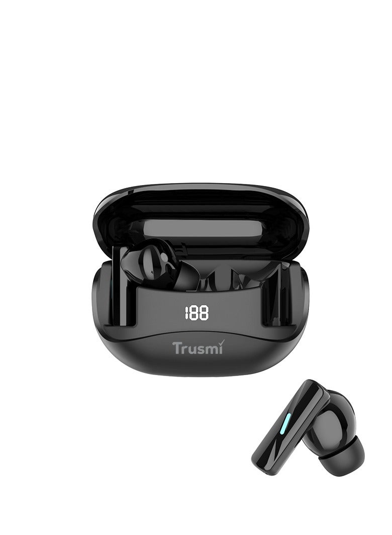 Trusmi Digital Bluetooth 5.3 In-Ear Earphone WS02 Black