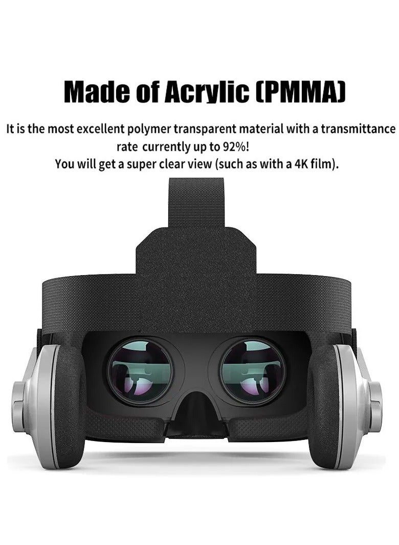 VR Box Virtual Reality Glasses | Universal Virtual Reality Goggles | Soft & Comfortable New 3D VR Glasses