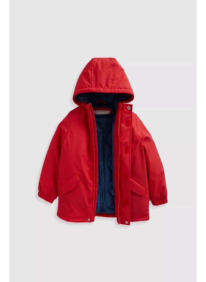 Red 2-in-1 Jacket