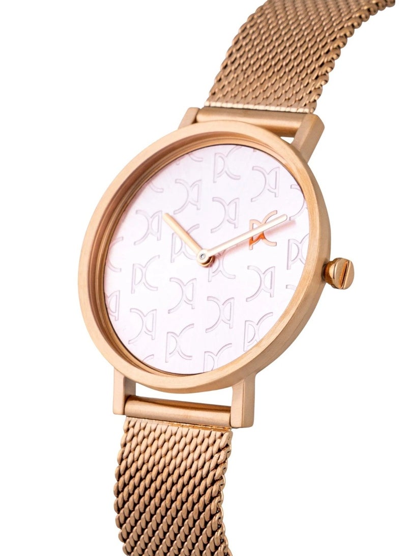 Pierre Cardin Stainless Steel Analog Women's Watch With Rose Gold CBV.1519