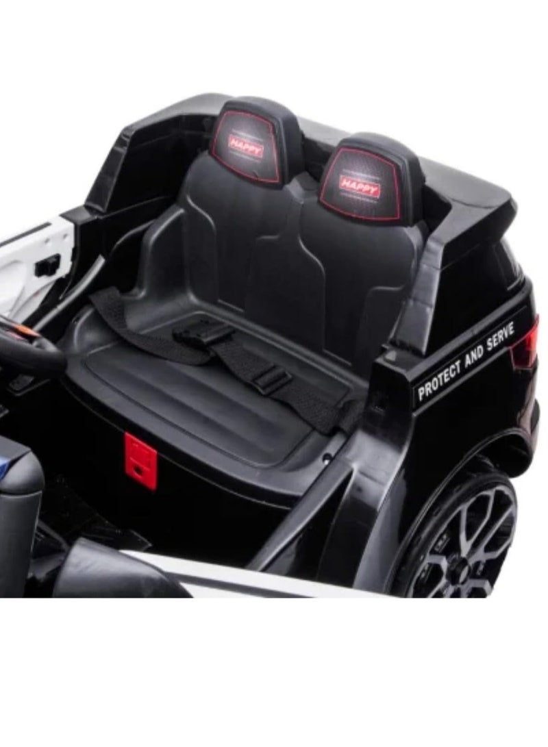 Electric Police 911 Ride-on Car For Kids - Remote Control, LED Lights