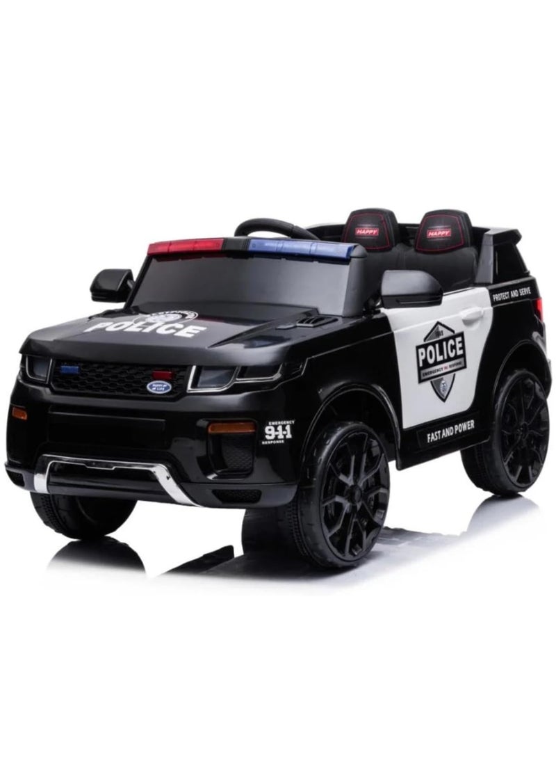 Electric Police 911 Ride-on Car For Kids - Remote Control, LED Lights