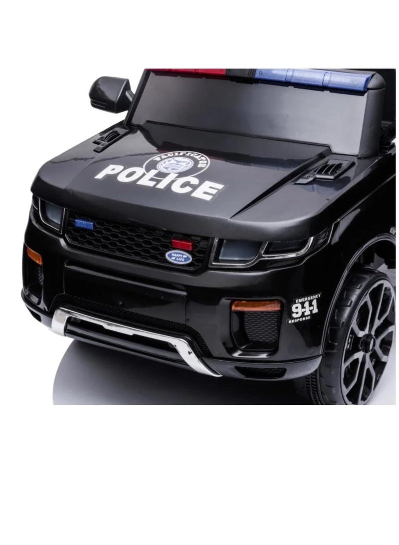 Electric Police 911 Ride-on Car For Kids - Remote Control, LED Lights