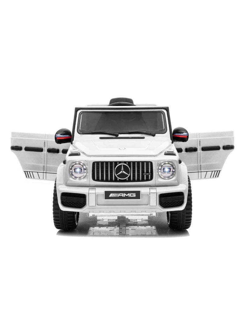 Licensed Mercedes-Benz AMG G63 Kids’ Ride-On Car with Remote Control and MP3 Functionality.