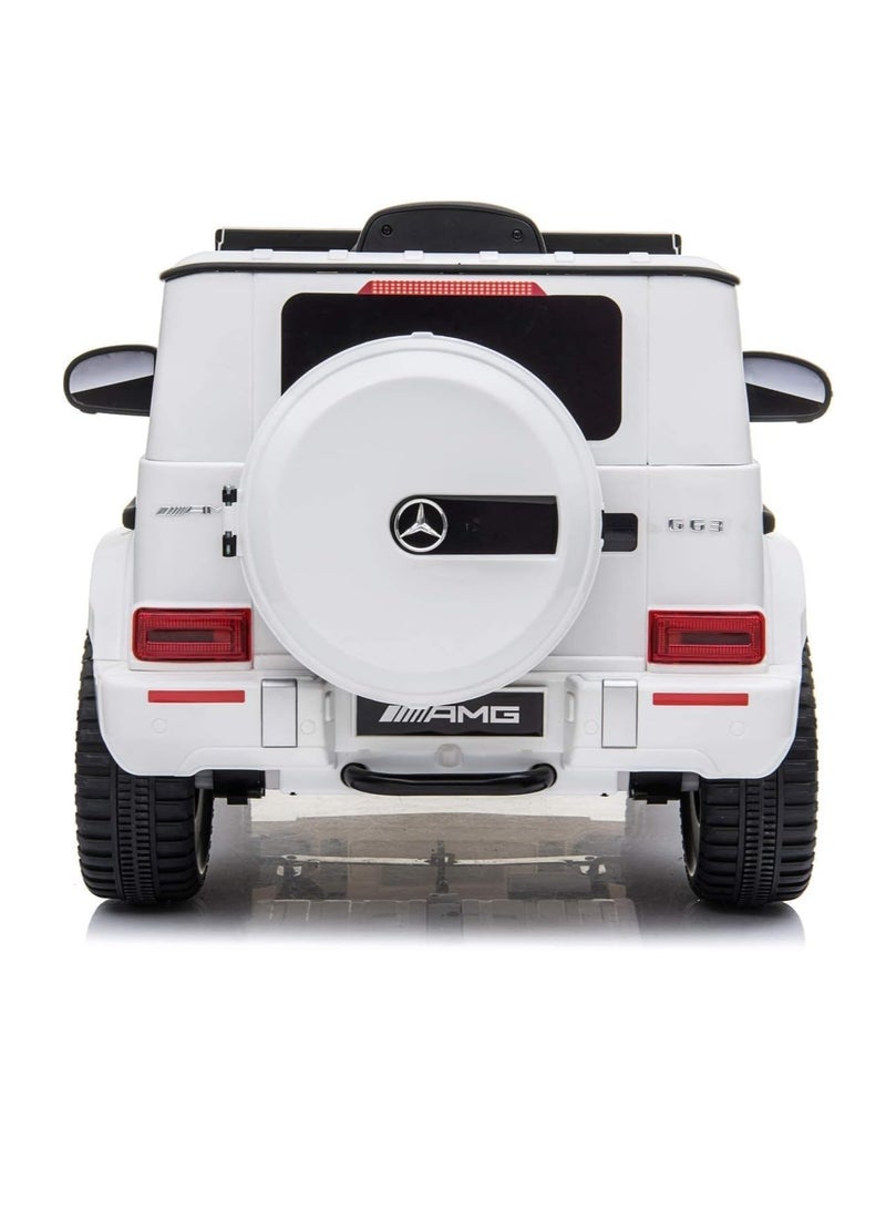 Licensed Mercedes-Benz AMG G63 Kids’ Ride-On Car with Remote Control and MP3 Functionality.