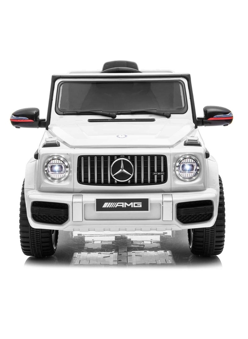 Licensed Mercedes-Benz AMG G63 Kids’ Ride-On Car with Remote Control and MP3 Functionality.