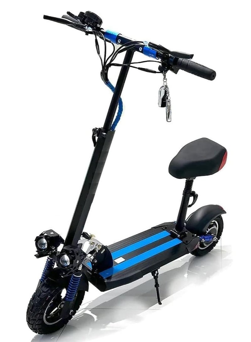 E10 Pro 2024 Electric Scooter, 48V 2A 3000W, Easy Foldable Off-Road, 10-Inch Tires