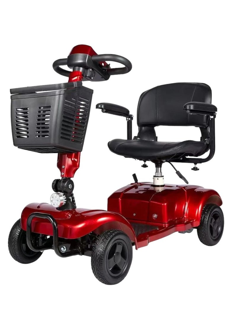 24V 12Ah Lead-Acid Battery Electric Scooter with 8-Inch Anti-Skid Tires, 350W Motor, Rear Axle, and Adjustable Lift Seat