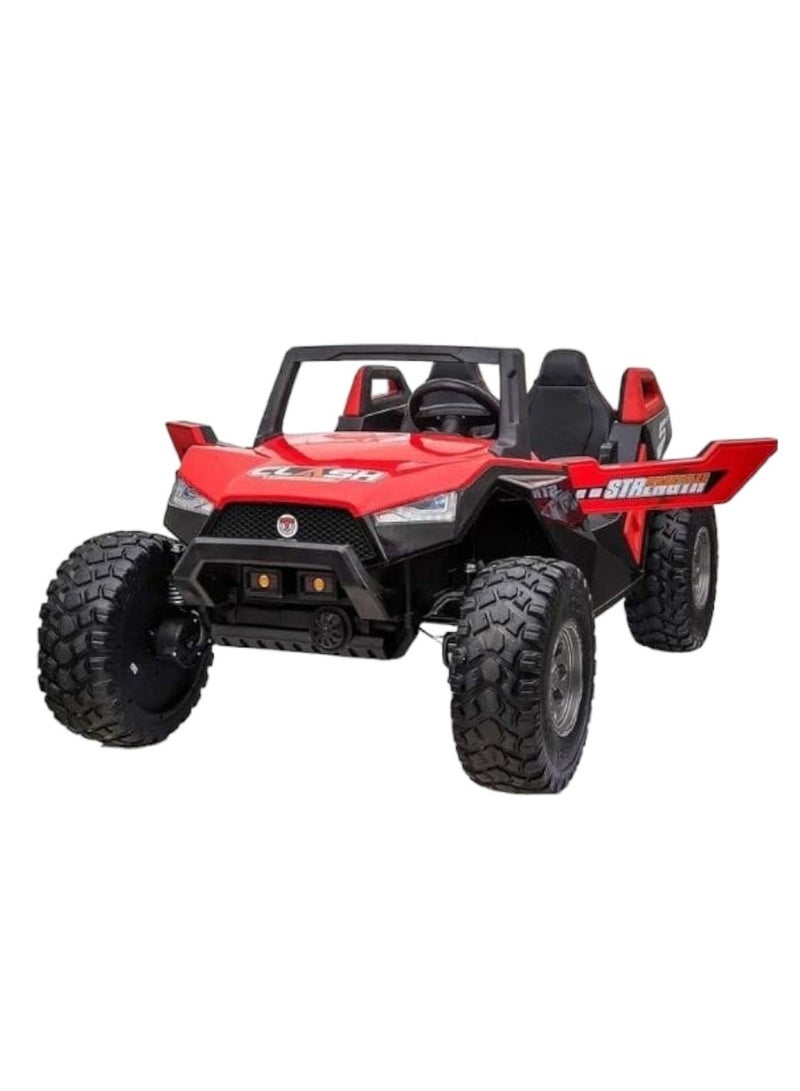 24V RS UTV Clash Buggy Electric Ride-On Car - 4x4 Motor, Rubber Tires, Leather Seat, 46 kg Gross Weight