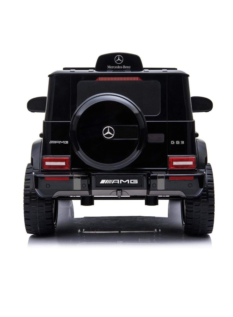 Licensed Mercedes-Benz AMG G63 Kids’ Ride-On Car with Remote Control and MP3 Functionality.